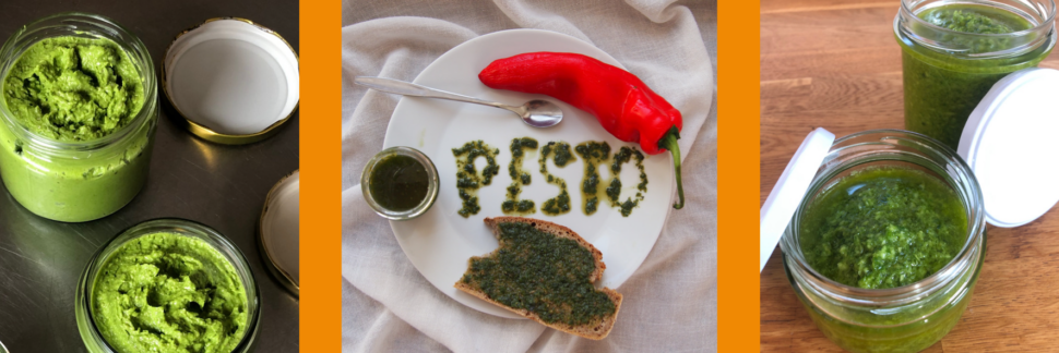 různé druhy pesta