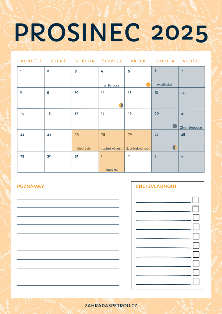 kalendář k&nbsp;tisku na&nbsp;prosinec